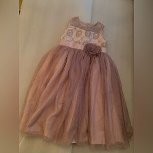 Pippa & Julie Blush Floral Embellished Dress